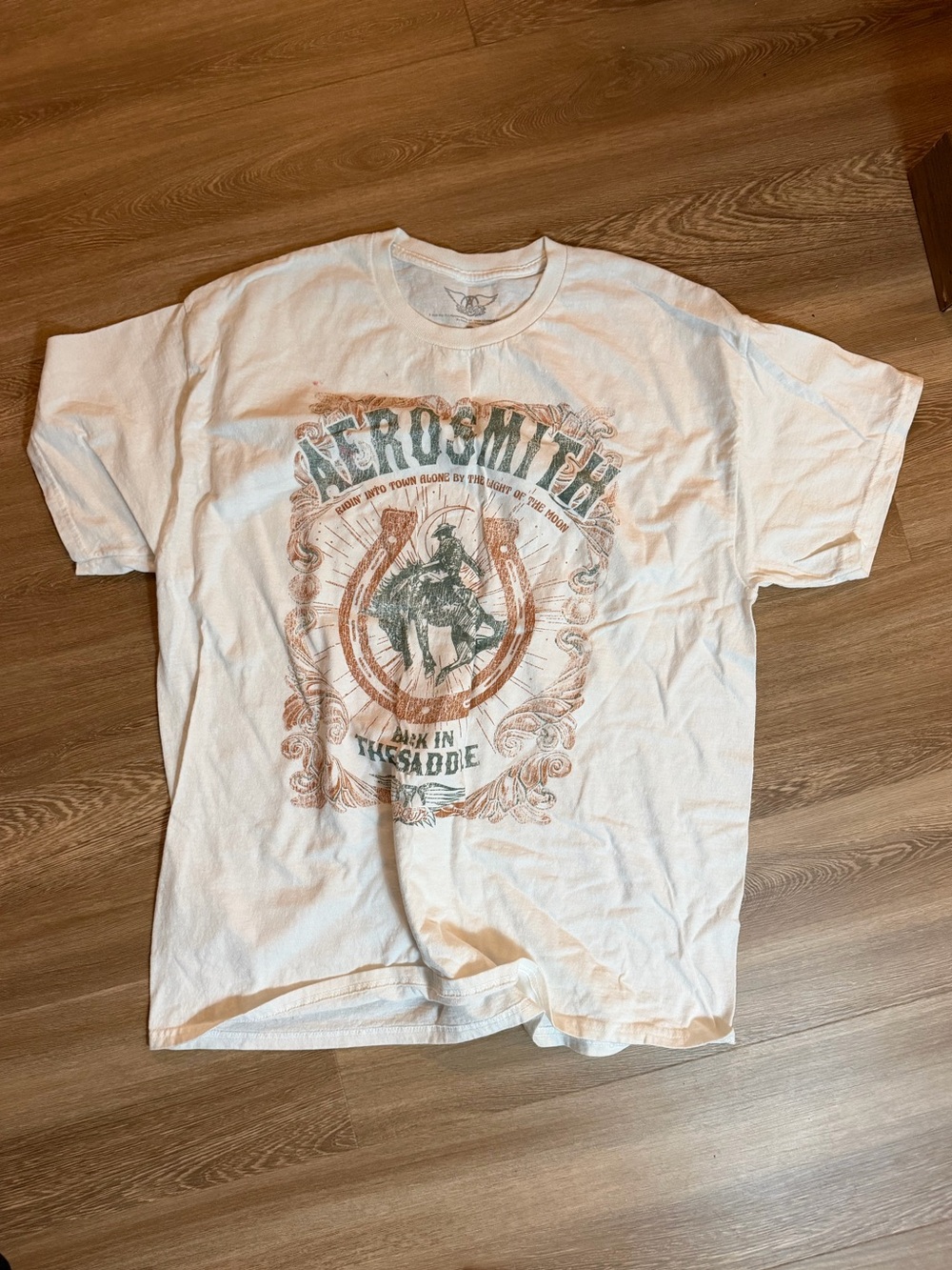 Aerosmith White Graphic Band Tee